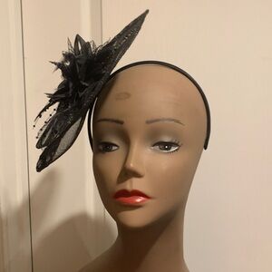 Elegant Black Fascinator Headband